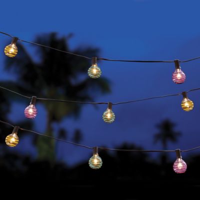 Multi-Colored Threaded Ball String Lights - Bed Bath & Beyond